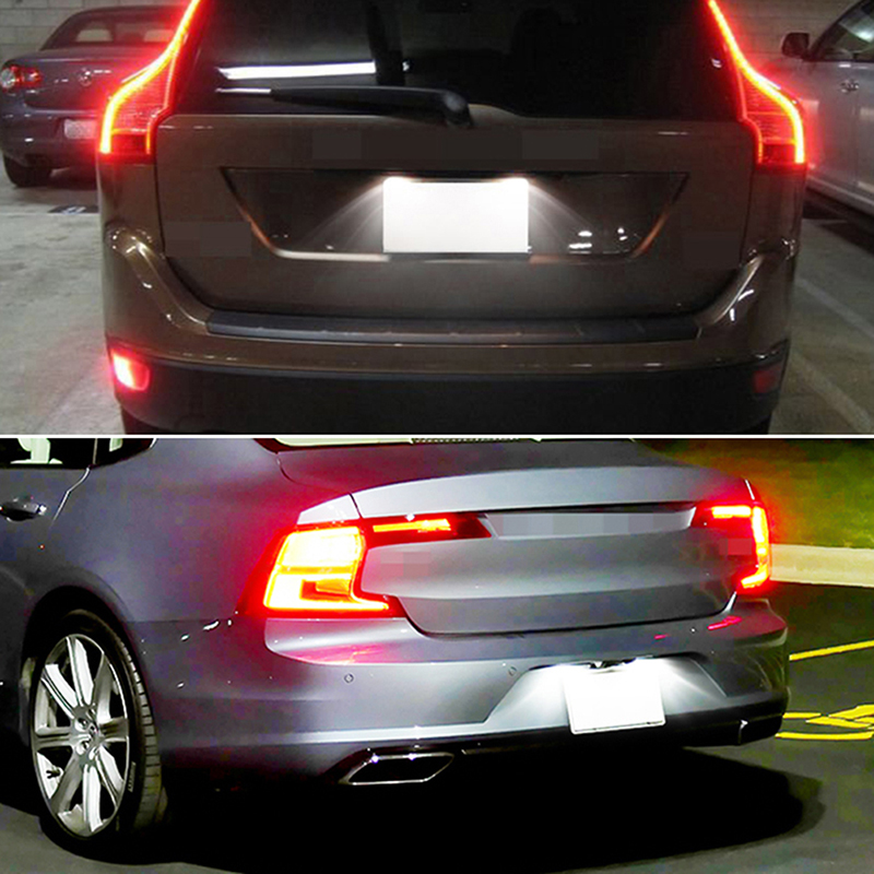 LED car license plate light 12V white light for Volvo S40 S60 S80 XC70 X-ja - Zdjęcie 11 z 12