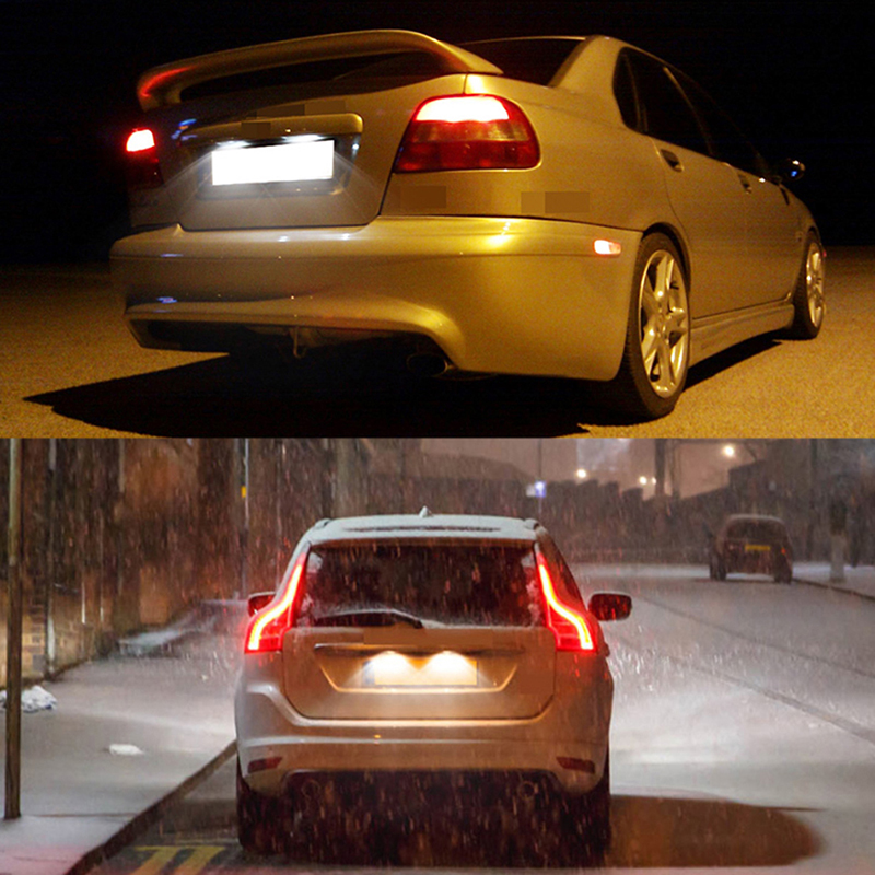 LED car license plate light 12V white light for Volvo S40 S60 S80 XC70 X-ja - Zdjęcie 1 z 12