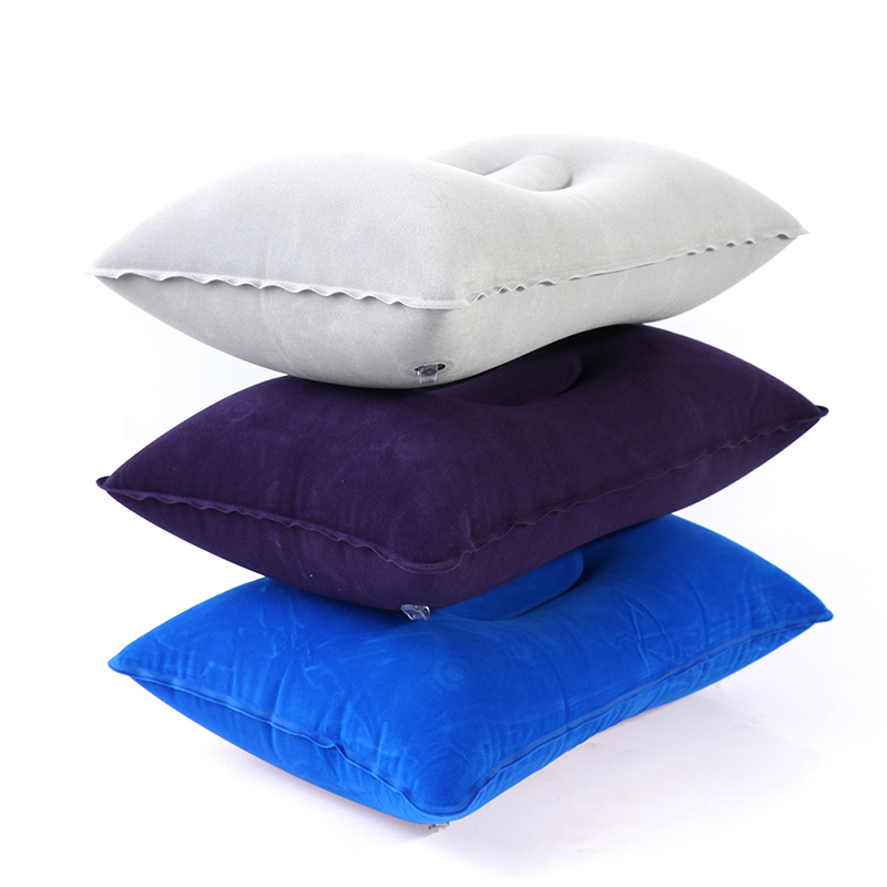 Inflatable Air Pillow Bed Sleeping Camping Pillow PVC Nylon Neck PiWESG Inflatable Air Pillow Bed Sleeping Camping Pillow PVC Nylon Neck PiWESG