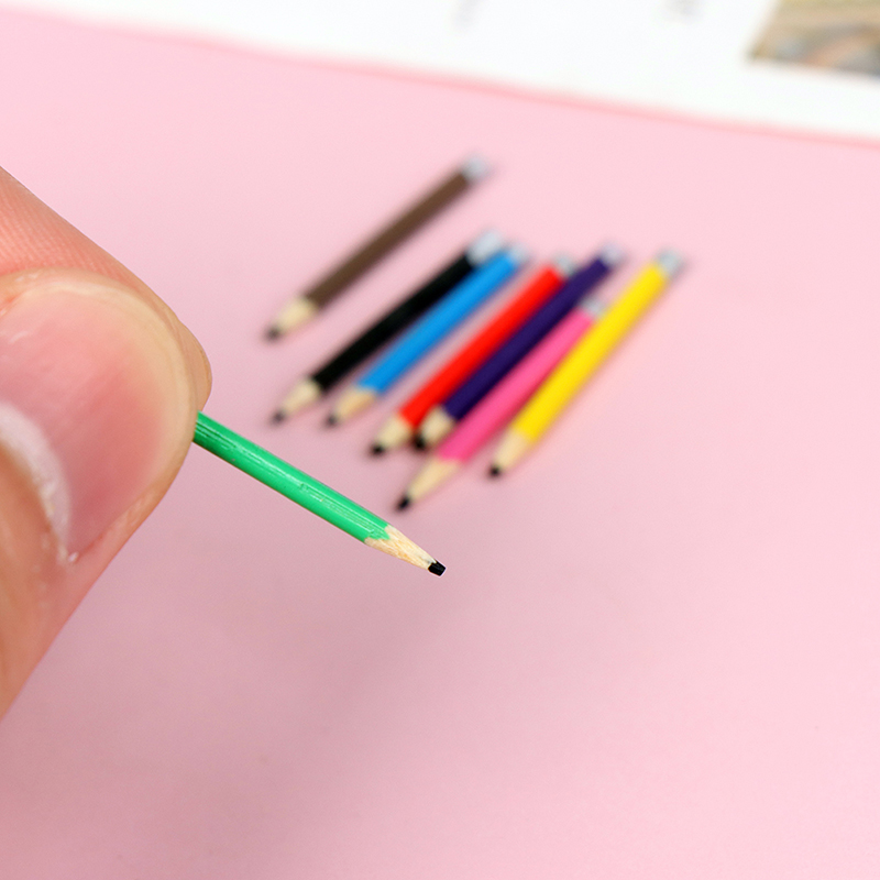 1:12 Dollhouse Miniature Pencil Model Paint Pen Simulation Doll School Suppl&amp;#039;S* YR11432