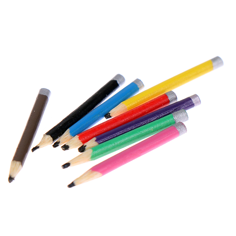 1:12 Dollhouse Miniature Pencil Model Paint Pen Simulation Doll School Suppl&amp;#039;S* YR11432
