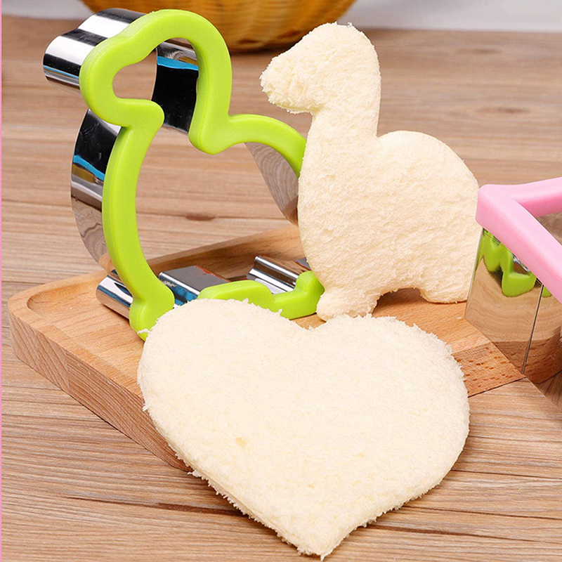Sandwich Cutter Set for Kids Steel Bread Mould Cookie Cutters Biscuit Mold To-yn - Bild 10 von 16