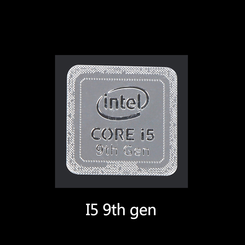 10. generacji procesor Intel Core i9 i7 i5 i3 metalowa naklejka logo laptopa naklejka i - Zdjęcie 18 z 25