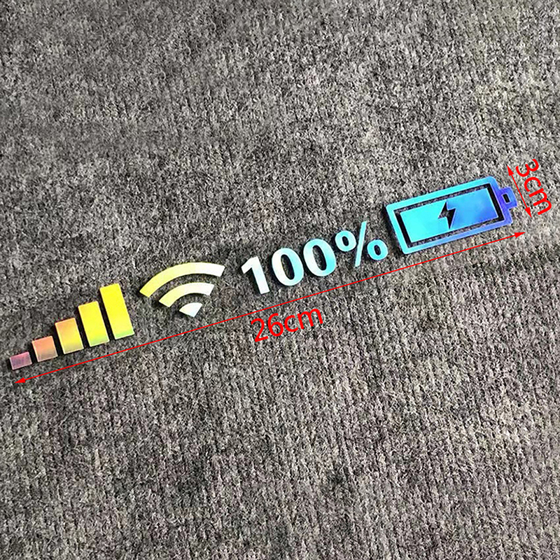Wifi Batteriestandsmarkierung Auto Vinyl Aufkleber Auto Heckscheibe Lustige H❤W - Foto 8 di 14