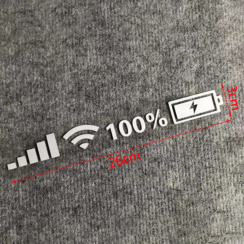 Wifi Batteriestandsmarkierung Auto Vinyl Aufkleber Auto Heckscheibe Lustige H❤W - Foto 9 di 14