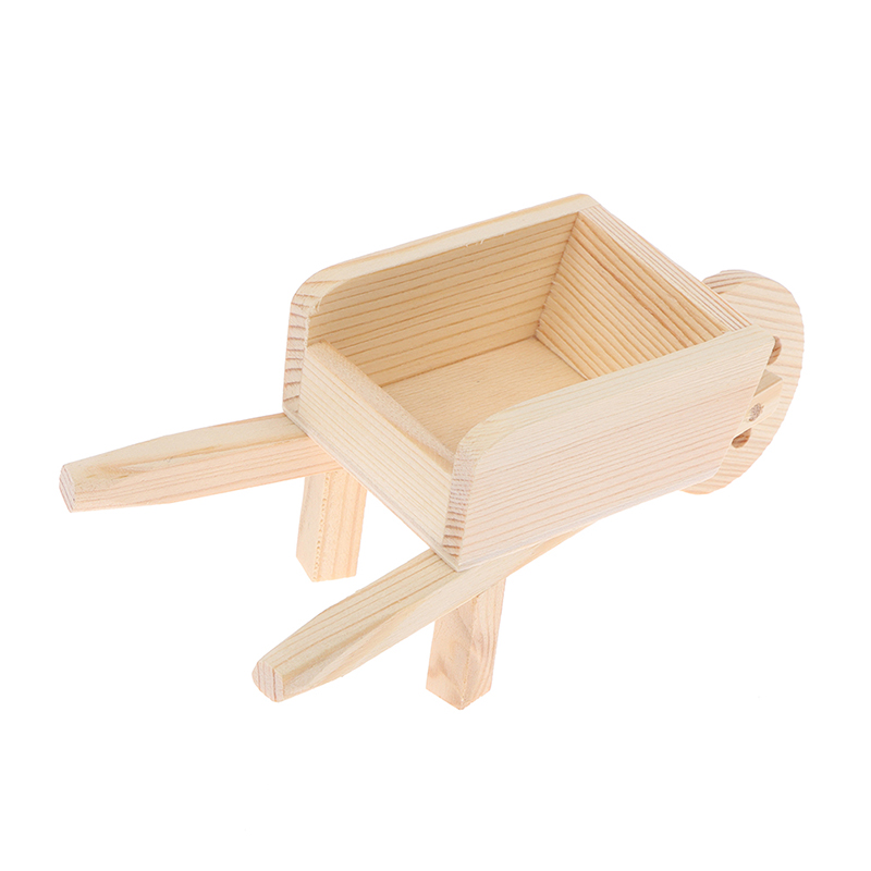 1:12 Dollhouse Miniature Wooden Trolley Cart Model Decor Accessories To BF * LM❤