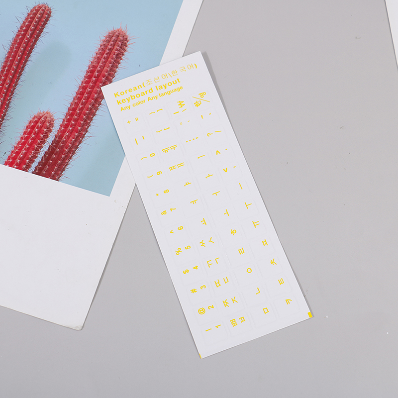 Wear-resistant Korean Letter Transparent Self-adhesive Keyboard Stickers-qk - Picture 15 of 18