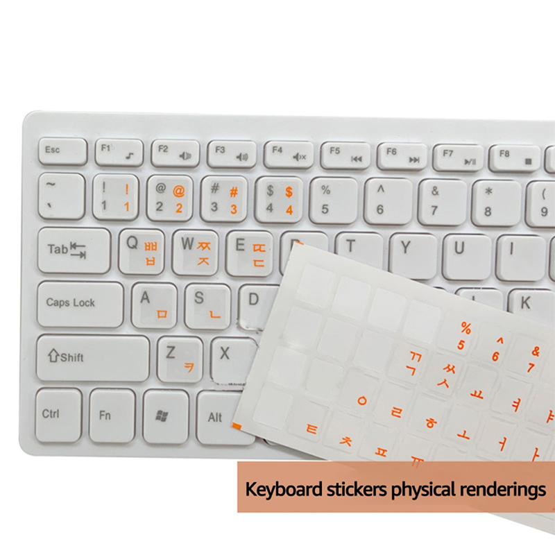 Wear-resistant Korean Letter Transparent Self-adhesive Keyboard Stickers-qk - Picture 8 of 18