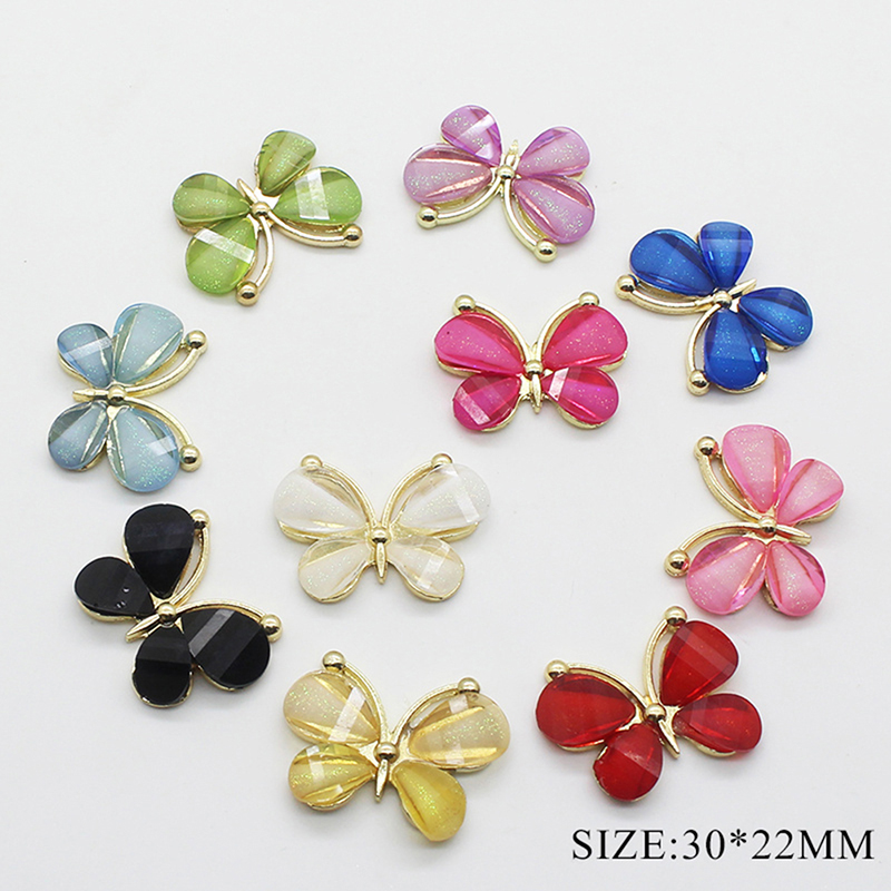 Butterfly diamond diy jewelry accessories mobile phone case jewelry accessori Y4