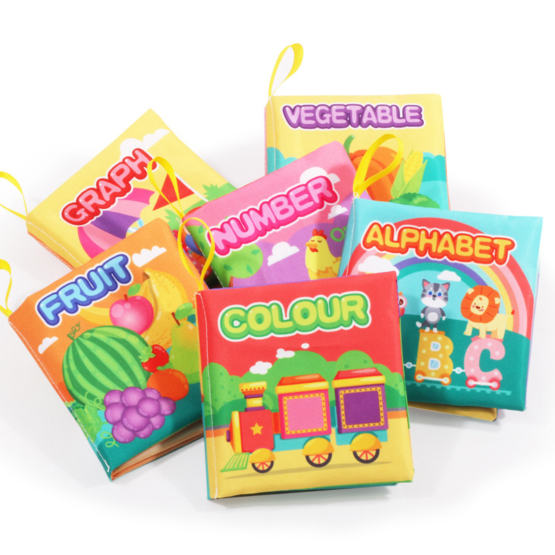 Baby Stoffbuch Rassle Soft Duschbuch Frühes Lernen Bildungsbaby Spielzeug ❤XH