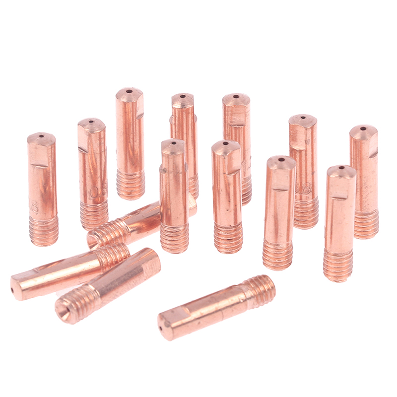 5-Piece Copper Welding Gas Nozzle Kit - MIG Torch Tips & Holders, High Temp Resistant (3.0in Long)