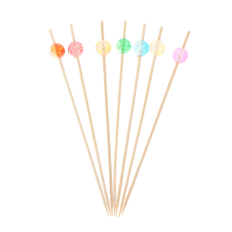 100pz Cocktail Frutta Bastoncini per Cibo Agitatore Bevande Decorazione Denti OY- 100pz Cocktail Frutta Bastoncini per Cibo Agitatore Bevande Decorazione Denti OY-