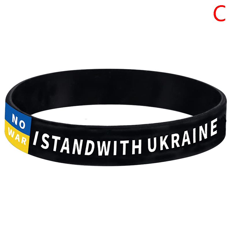 1PC Soccer Ukraine Country National Flag Wristband Sport Elastic Bracelets Gi-f; - Bild 15 von 18