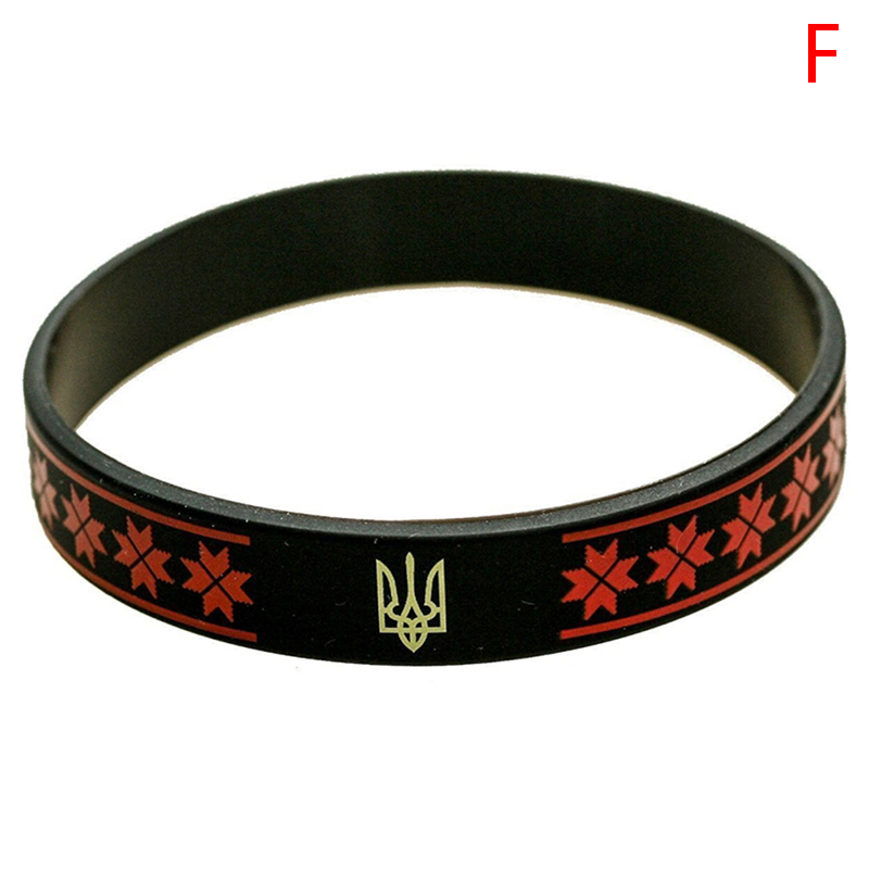 1PC Soccer Ukraine Country National Flag Wristband Sport Elastic Bracelets Gi-f; - Bild 18 von 18