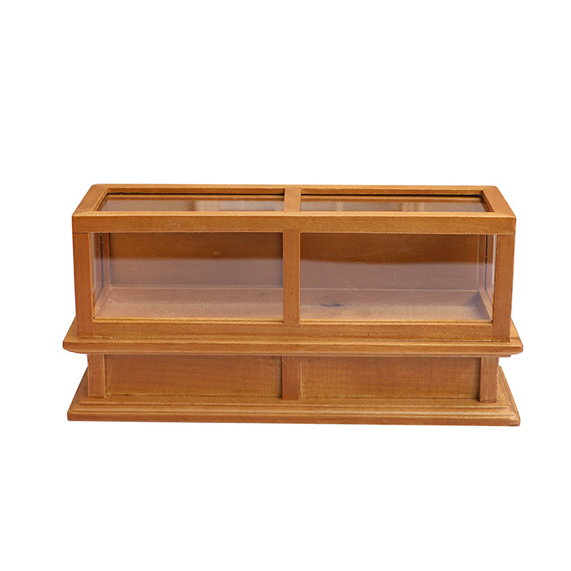 1:12 Dollhouse Miniature Wooden Display Cabinet Doll House Furniture Model De Pe