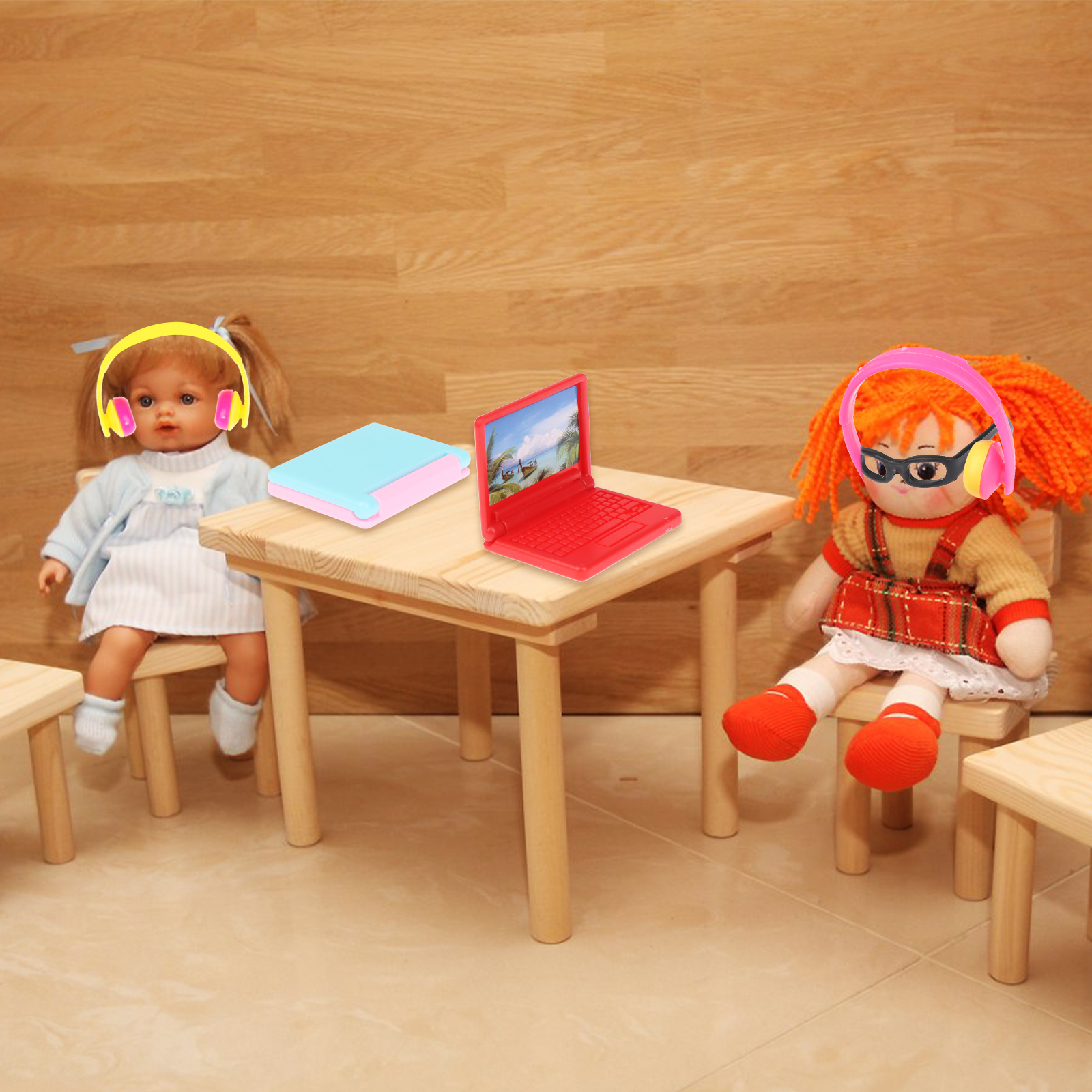 30Pcs Dollhouse Accessories 1/12 Scale Dollhouse Phone Laptop Headset Glasses 30Pcs Dollhouse Accessories 1/12 Scale Dollhouse Phone Laptop Headset Glasses