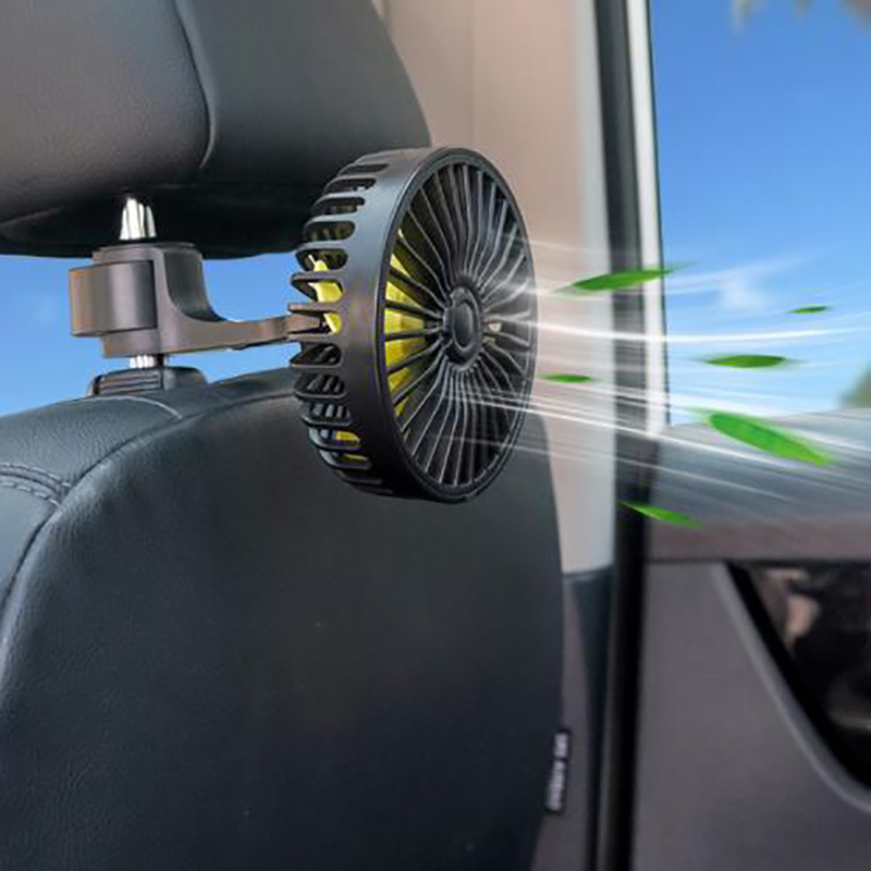 Car Back Rear Seat Headrest 3 Speed USB Fan Air Cooling Fan for SUV Truck .a SUM