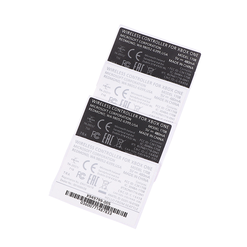 2pc Black White Lable Seals Sticker For XBOX ONE S wireless Controller Sticker' - Picture 5 of 14
