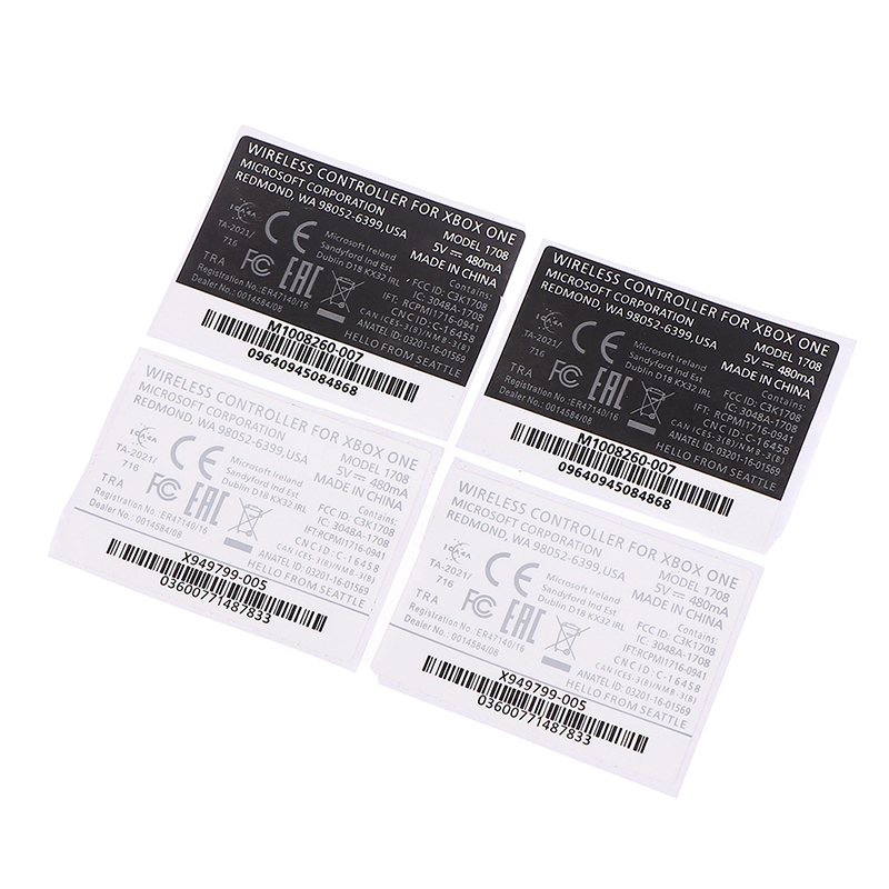 2pc Black White Lable Seals Sticker For XBOX ONE S wireless Controller Sticker' - Picture 2 of 14