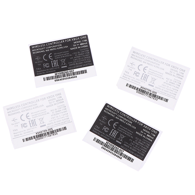2pc Black White Lable Seals Sticker For XBOX ONE S wireless Controller Sticker' - Picture 1 of 14