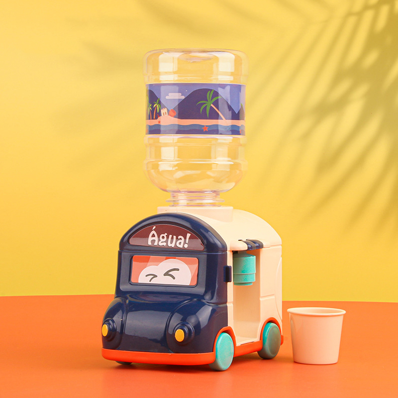 Mini Water Dispenser Baby Toy Drinking Water Toys Cute Train Children Play Hous.