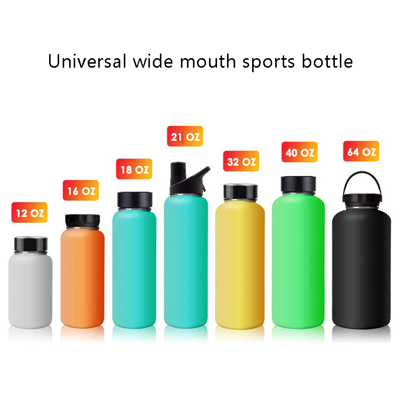 Water Bottle Straw Flip Lids Cap Replacement Lid For Hydro Flask Wide Mouth-ja - Imagen 2 de 18