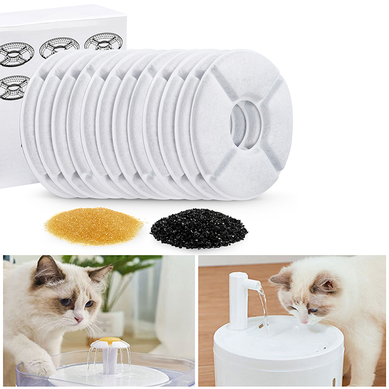 DRINKING FOUNTAIN 1/4PCS fountain cats filter element Replace the