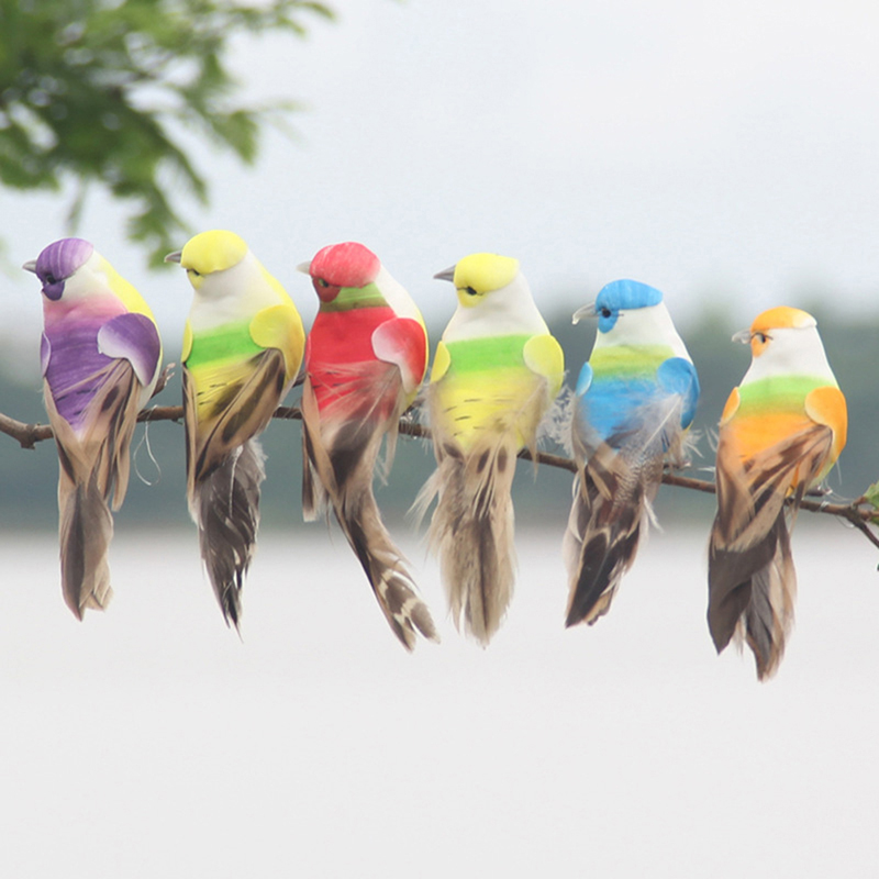1Pc Emulation Bird Artificial Foam Feather Bird Sparrow Ornaments Garden Deco Sn SB10486 1Pc Emulation Bird Artificial Foam Feather Bird Sparrow Ornaments Garden Deco Sn SB10486