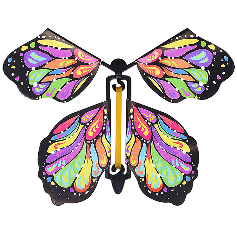 10x Magic Wind Up Flying Butterfly Powered Magic Fairy Flying Toy Surprise G-qk - Picture 2 of 5