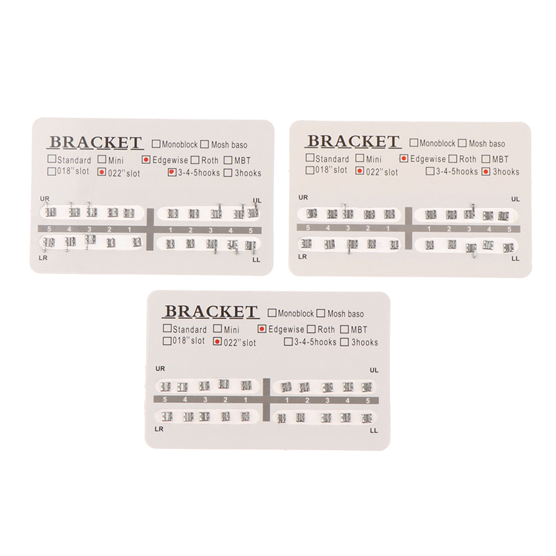 20pcs/set Dental Orthodontic Mini Edgewise Metal Bracket with/no hooRI - Picture 8 of 15
