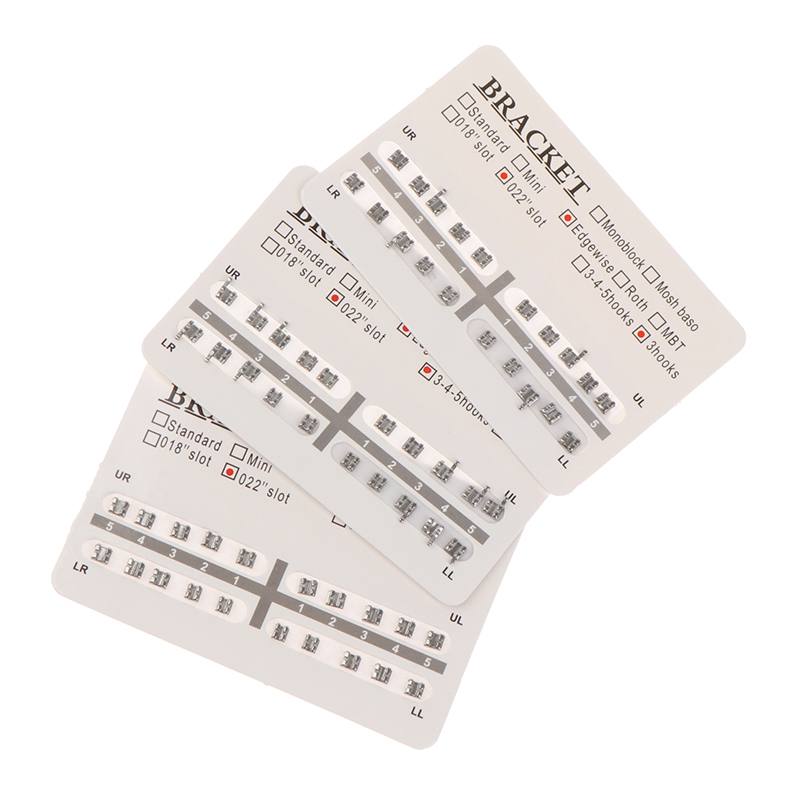 20pcs/set Dental Orthodontic Mini Edgewise Metal Bracket with/no hooRI - Picture 2 of 15