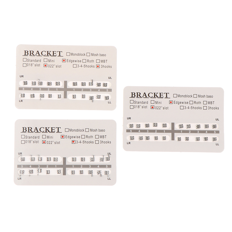 20pcs/set Dental Orthodontic Mini Edgewise Metal Bracket with/no hooRI - Picture 10 of 15