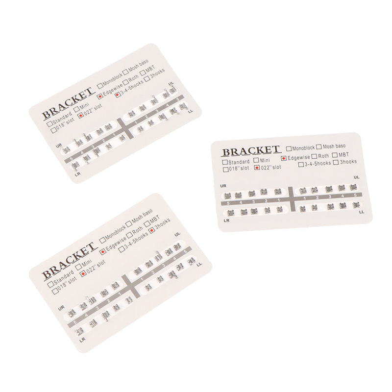 20pcs/set Dental Orthodontic Mini Edgewise Metal Bracket with/no hooRI - Picture 9 of 15