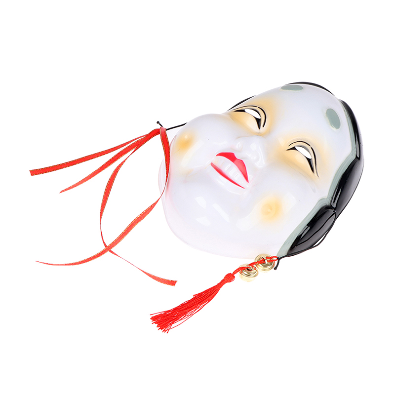 Japanese Traditional Drama Mask Halloween Ugly Women Perform Masks Pr*d* - Picture 10 of 12