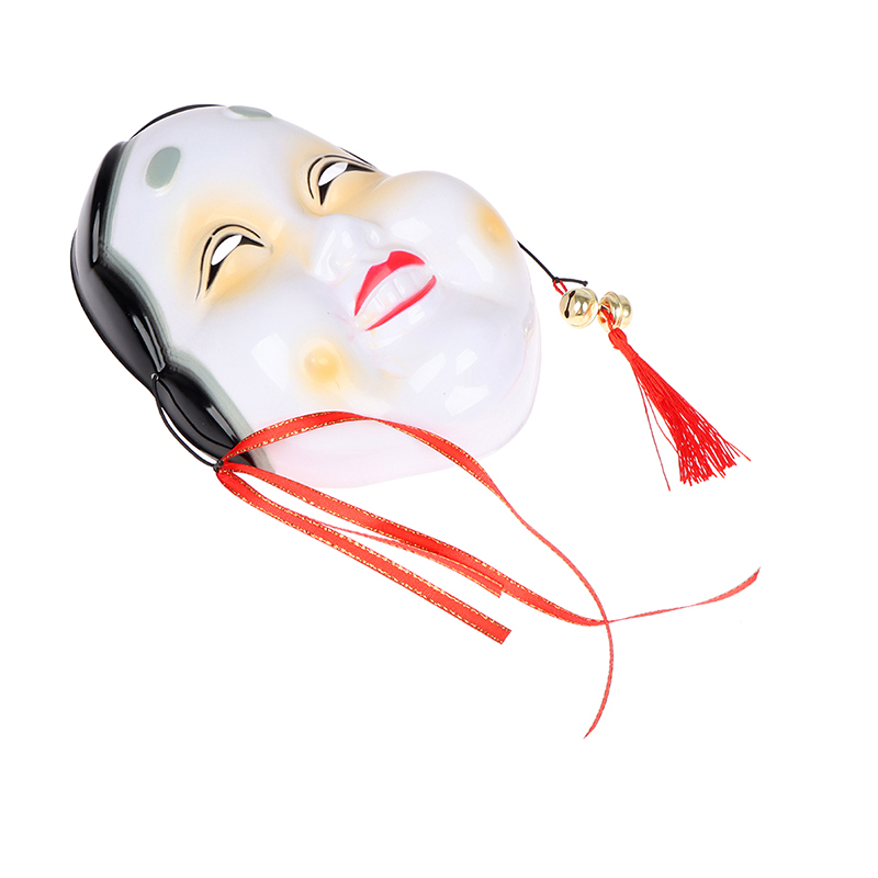 Japanese Traditional Drama Mask Halloween Ugly Women Perform Masks Pr*d* - Picture 11 of 12