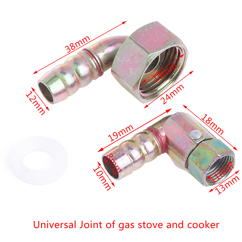 Coideur à gaz Universal Joint Connexion Filet de filetage interne Vis du coude