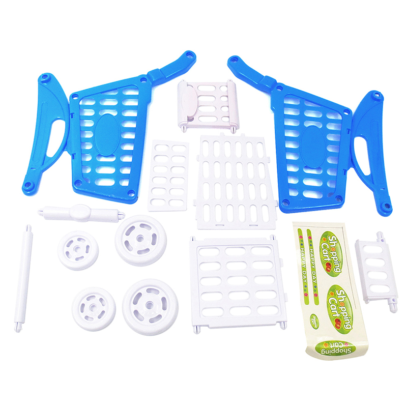 1:12 Dollhouse Miniature Simulation Mini Supermarket Cart Model DIY