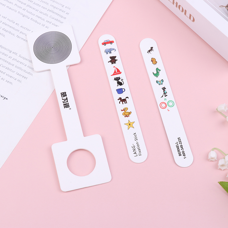 Fixation Stick Vision Tester - Test Della Vista Per Bambini Con Animali Carini, Uso Domestico E Scolastico, Plastica Robusta