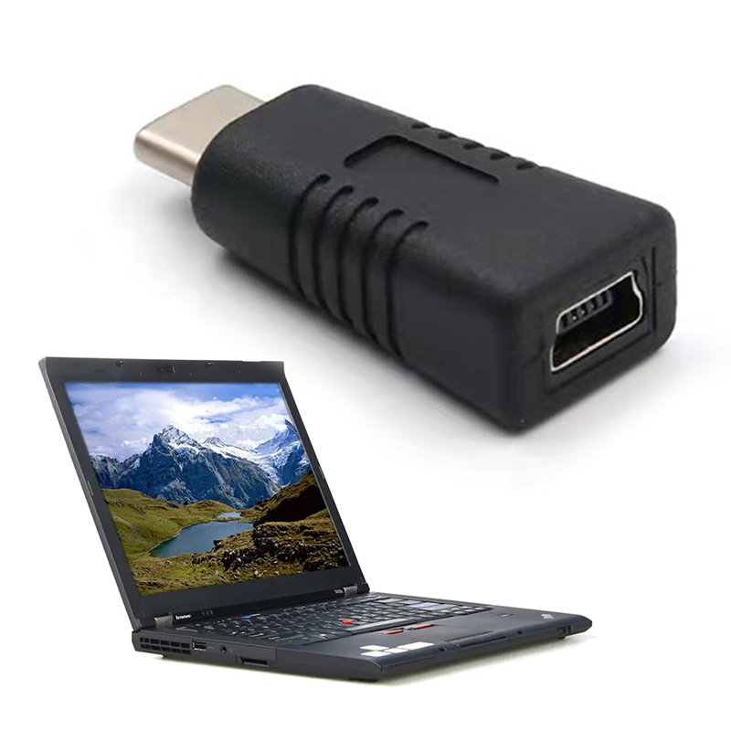 Mini USB Female To Type C Male Adapter Mini T Type Female To Data Cable */ - Picture 2 of 7