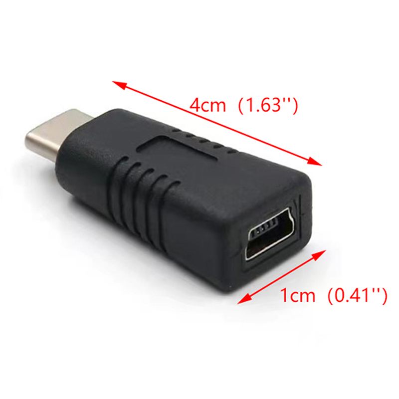 Mini USB Female To Type C Male Adapter Mini T Type Female To Data Cable */ - Picture 3 of 7