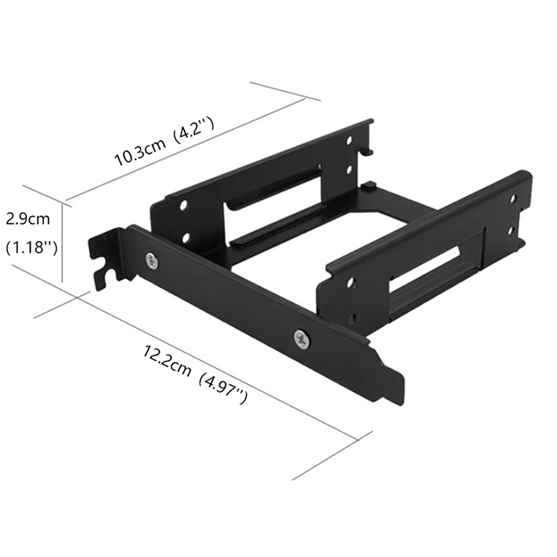 SSD HDD Mounting Bracket For PCI 2 x 2.5 Inch Internal Hard Drive Mounting KLI - Bild 3 von 8