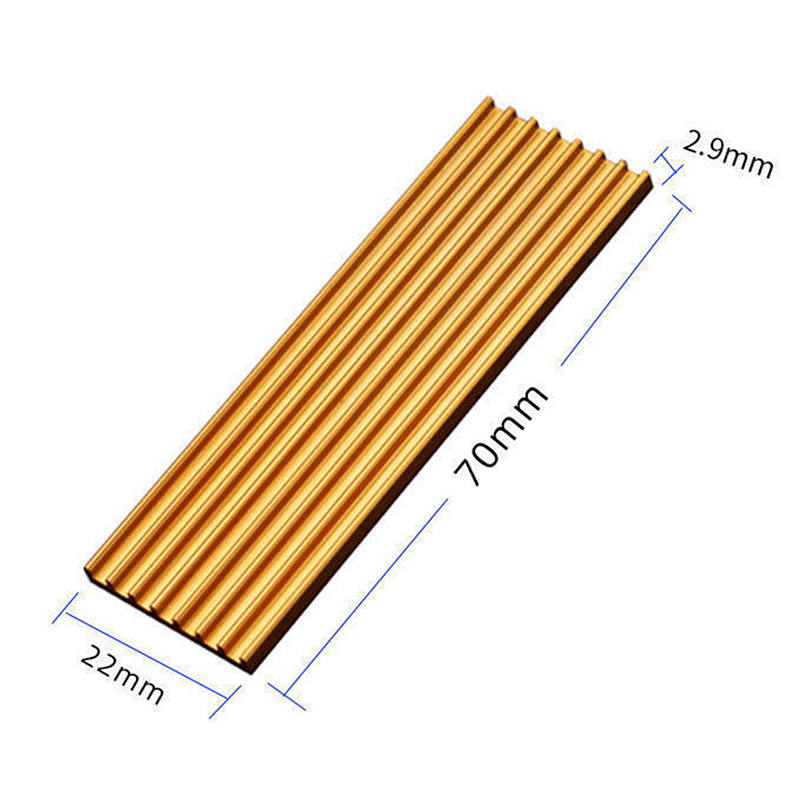 Aluminum Cooling HeatSink Heat Dissipation Radiator for M.2 NGFF SATA PCI-E IAZM - Picture 3 of 12