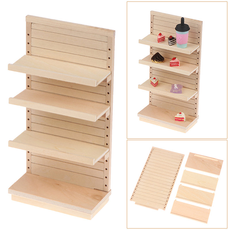1:12 Dollhouse Miniature Display Rack Storage Shelf Model Furniture Decor To H❤W