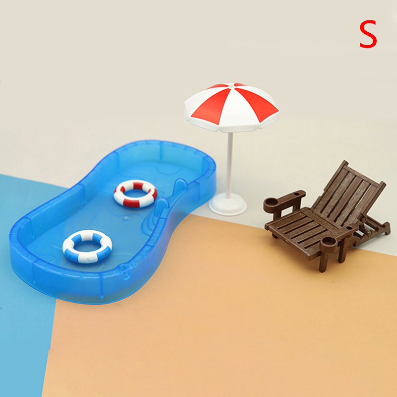 Miniature swimming pool for dollhouse deals