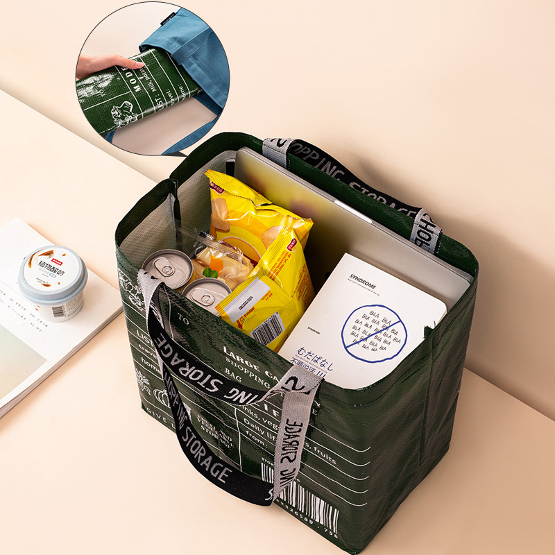 Storage Organizer Waterproof Shopping Bag Reusable Foldable Shoulder Bag Handbag ZN10400