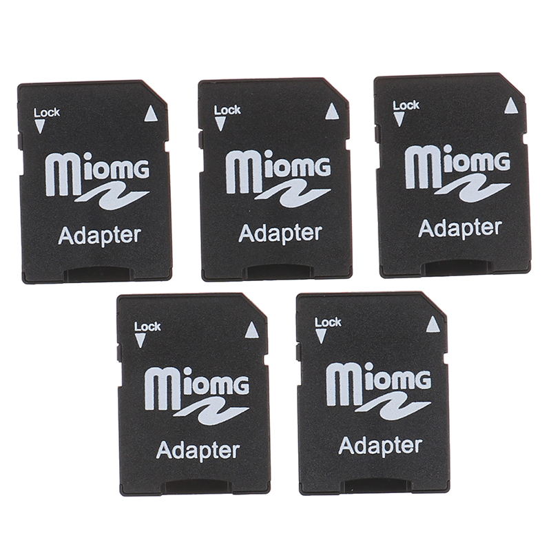 5Pcs Micro SD Trans Flash TF To SD SD HC Memory Card Adapter Converter Black S^3 - Picture 2 of 12