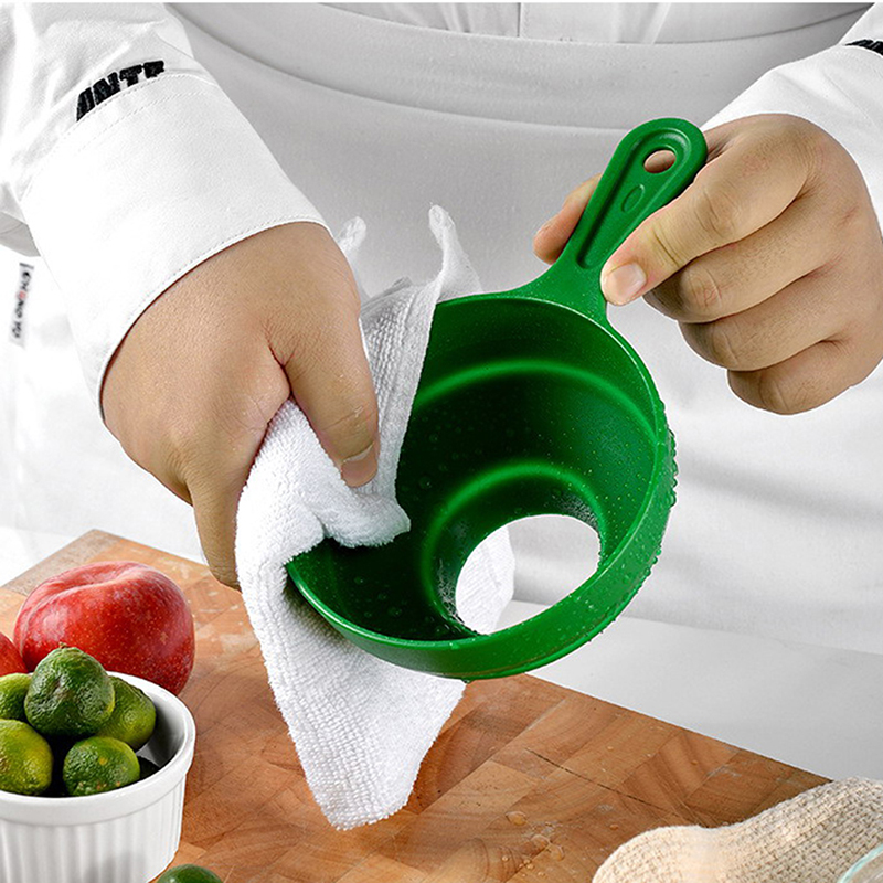 Plastic Folding Telescopic Funnel For Wide Mouth And Jars Collapsible FunneLI - Picture 8 of 14