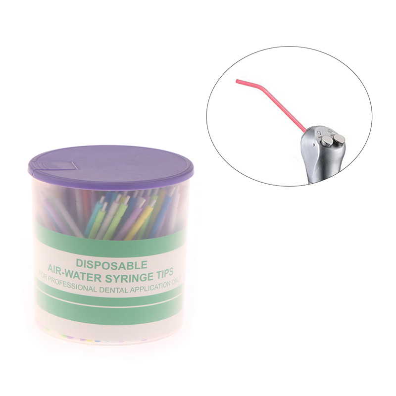 DENTAL 3WAY AIR Water Syringe Disposable Spray Tips Triple Nozzles