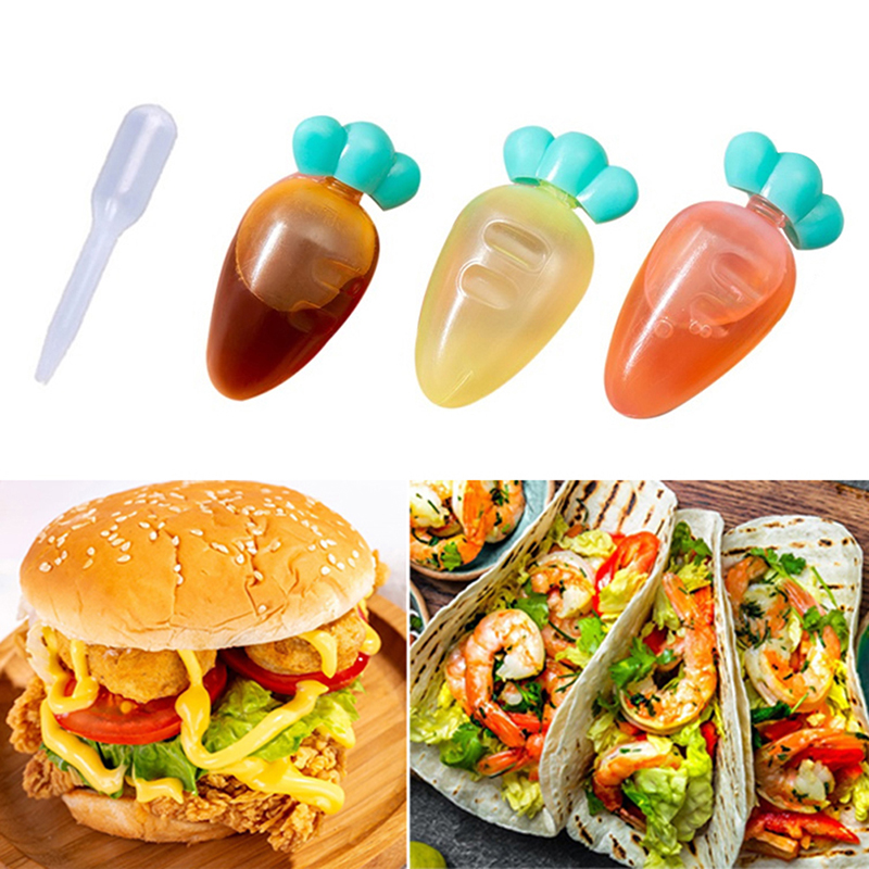 Mini Condiment Squeeze Bottle Salad Dressing Ketchup Squeeze Jar