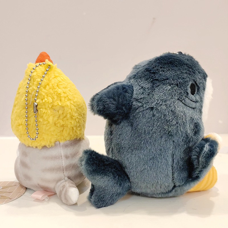 Cute Shark Cat Fried Shrimp Plush Doll Pendant Doll Beautiful Room Decoration JW